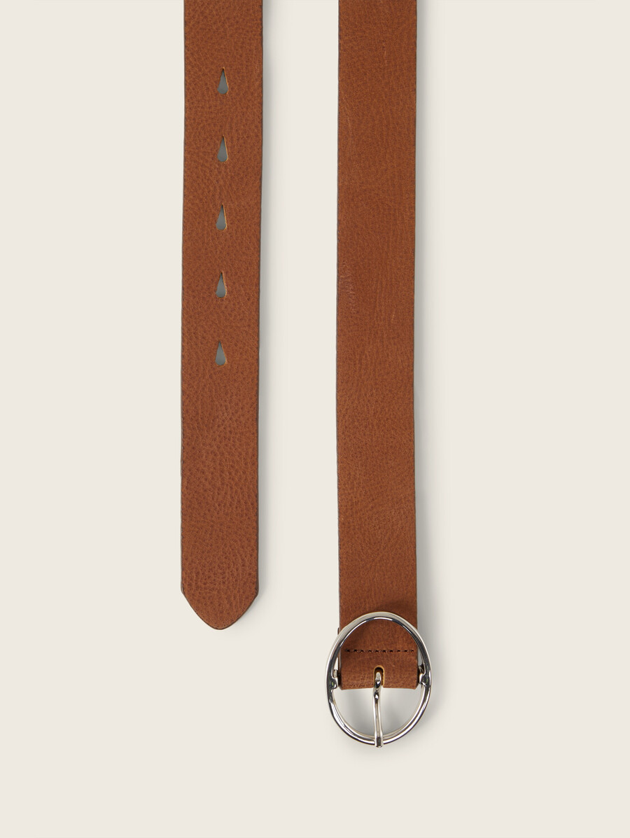 ceinture en cuir avec boucle ardillon ovale