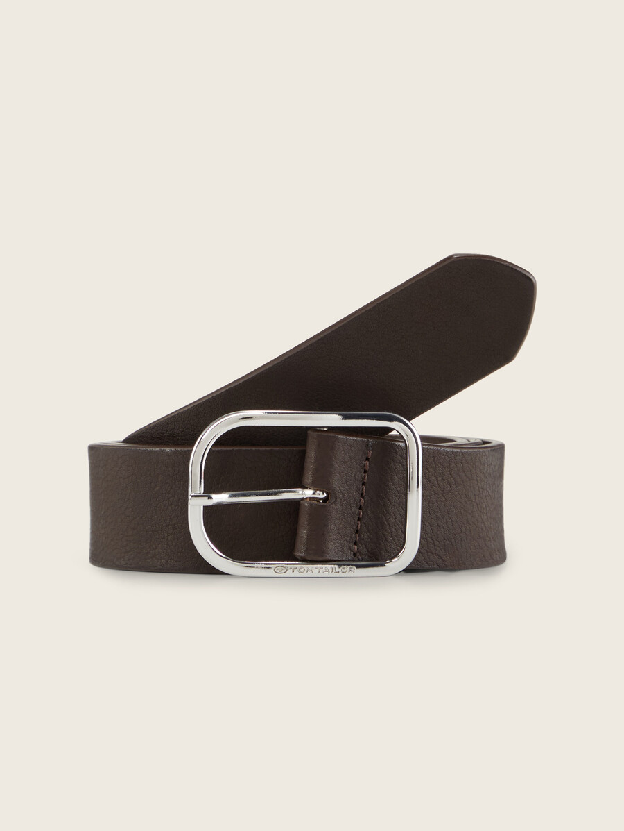 ceinture en cuir tthelen avec boucle ardillon arrondie
