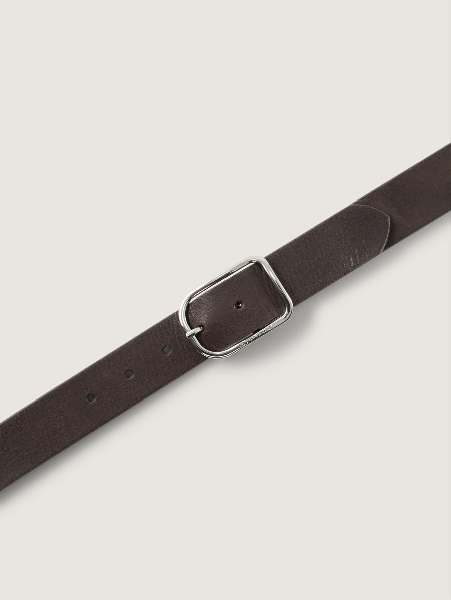 ceinture en cuir tthelen avec boucle ardillon arrondie