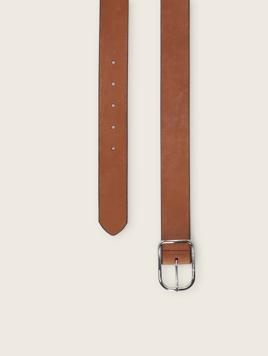 ceinture en cuir tthelen avec boucle ardillon arrondie