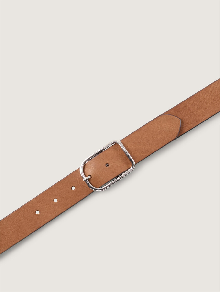 ceinture en cuir tthelen avec boucle ardillon arrondie