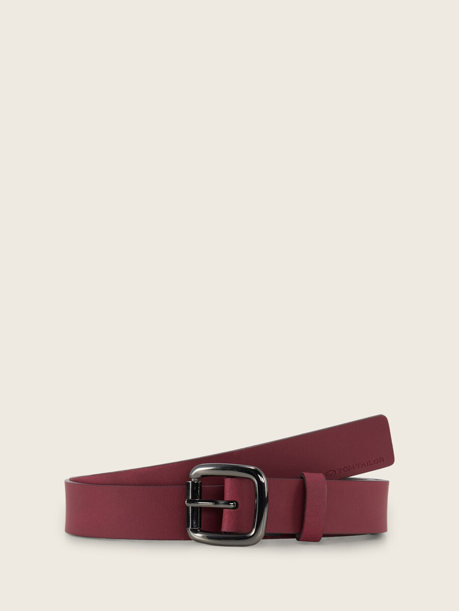 ceinture étroite en cuir ttsienna avec boucle ardillon arrondie