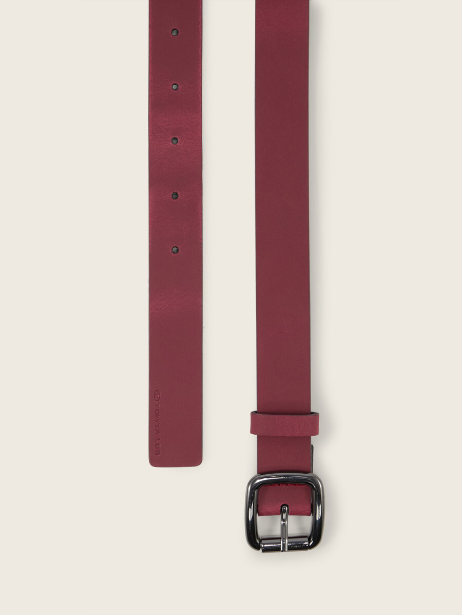 ceinture étroite en cuir ttsienna avec boucle ardillon arrondie