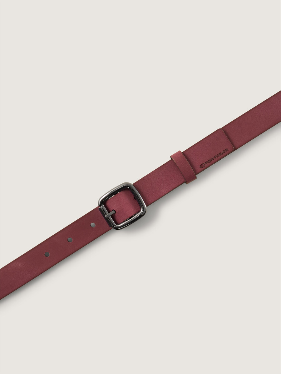 ceinture étroite en cuir ttsienna avec boucle ardillon arrondie