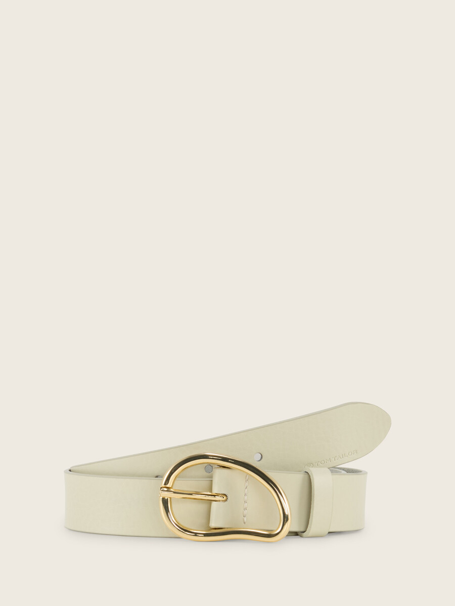 ceinture en cuir ttrosie avec boucle ardillon arrondie