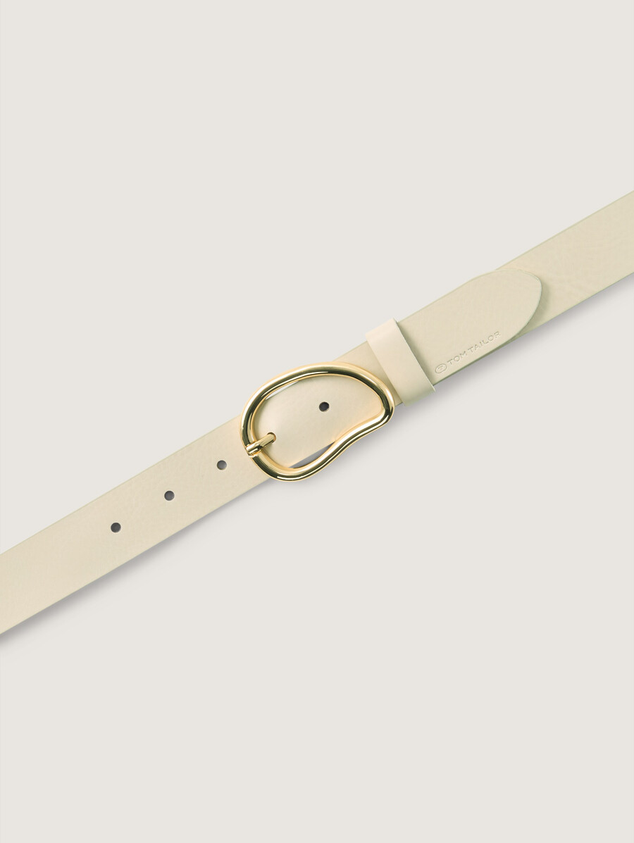 ceinture en cuir ttrosie avec boucle ardillon arrondie