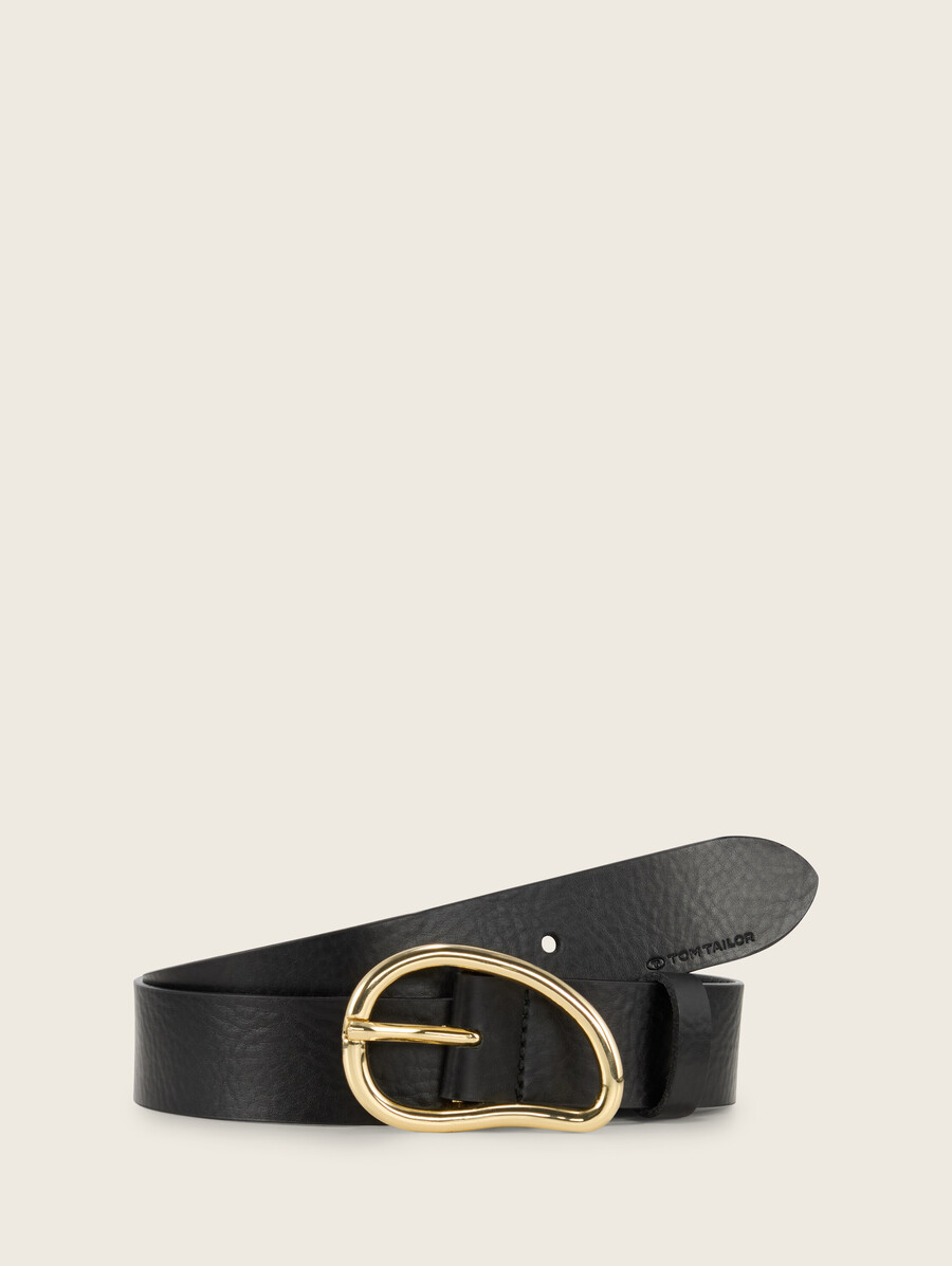 ceinture en cuir ttrosie avec boucle ardillon arrondie