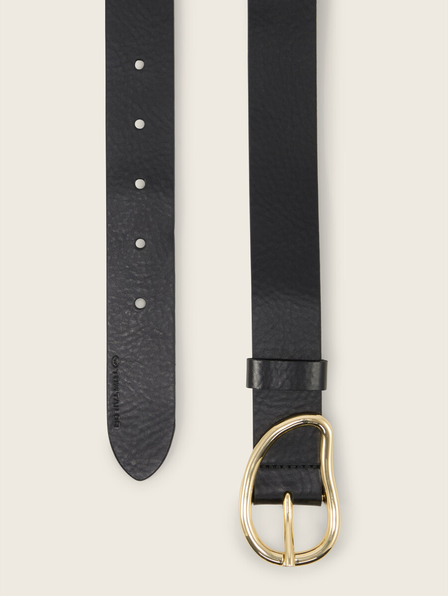 ceinture en cuir ttrosie avec boucle ardillon arrondie