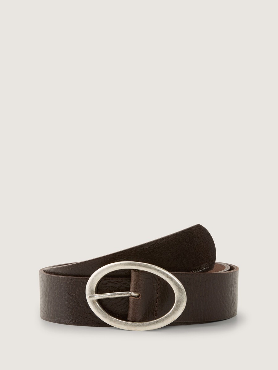 ceinture en cuir ttruby avec boucle ardillon ovale