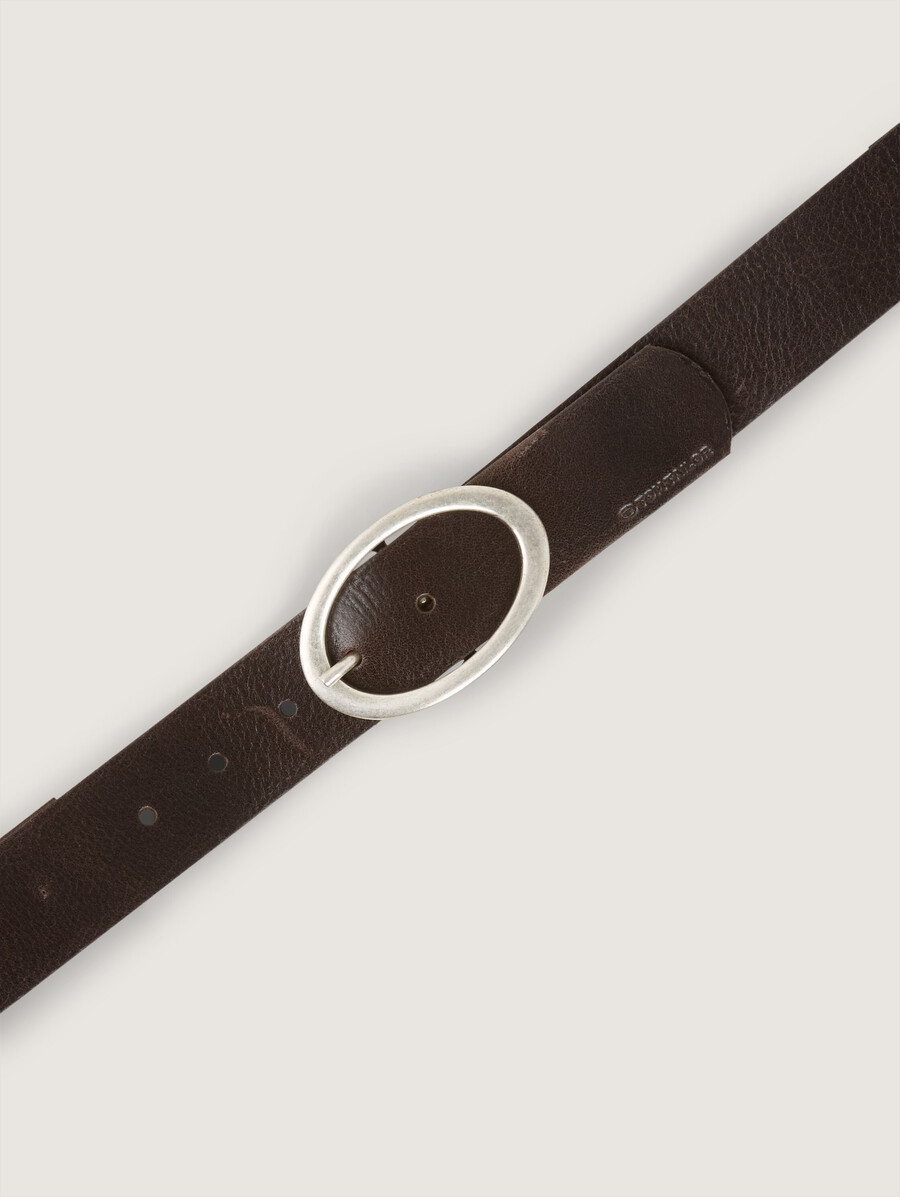 ceinture en cuir ttruby avec boucle ardillon ovale