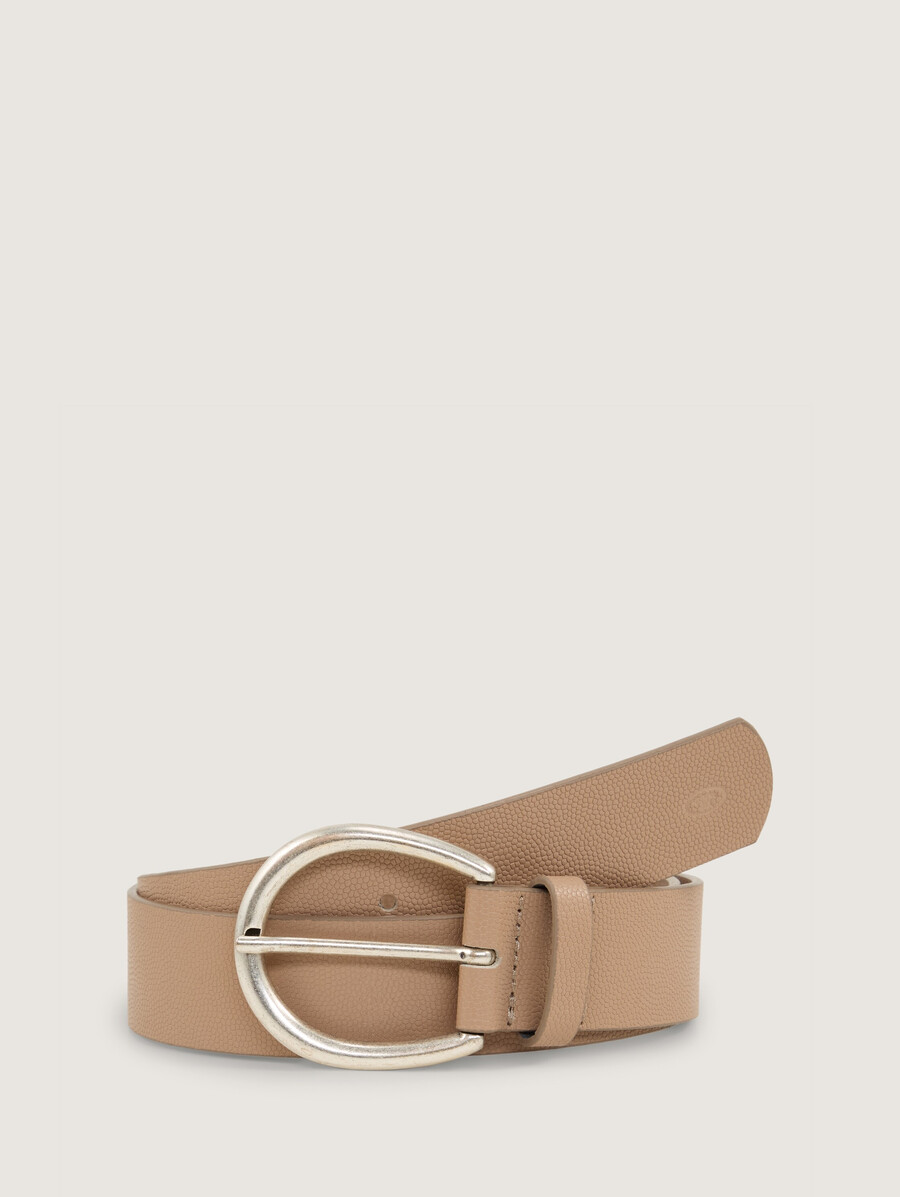 ceinture en cuir ttivy avec boucle ardillon arrondie