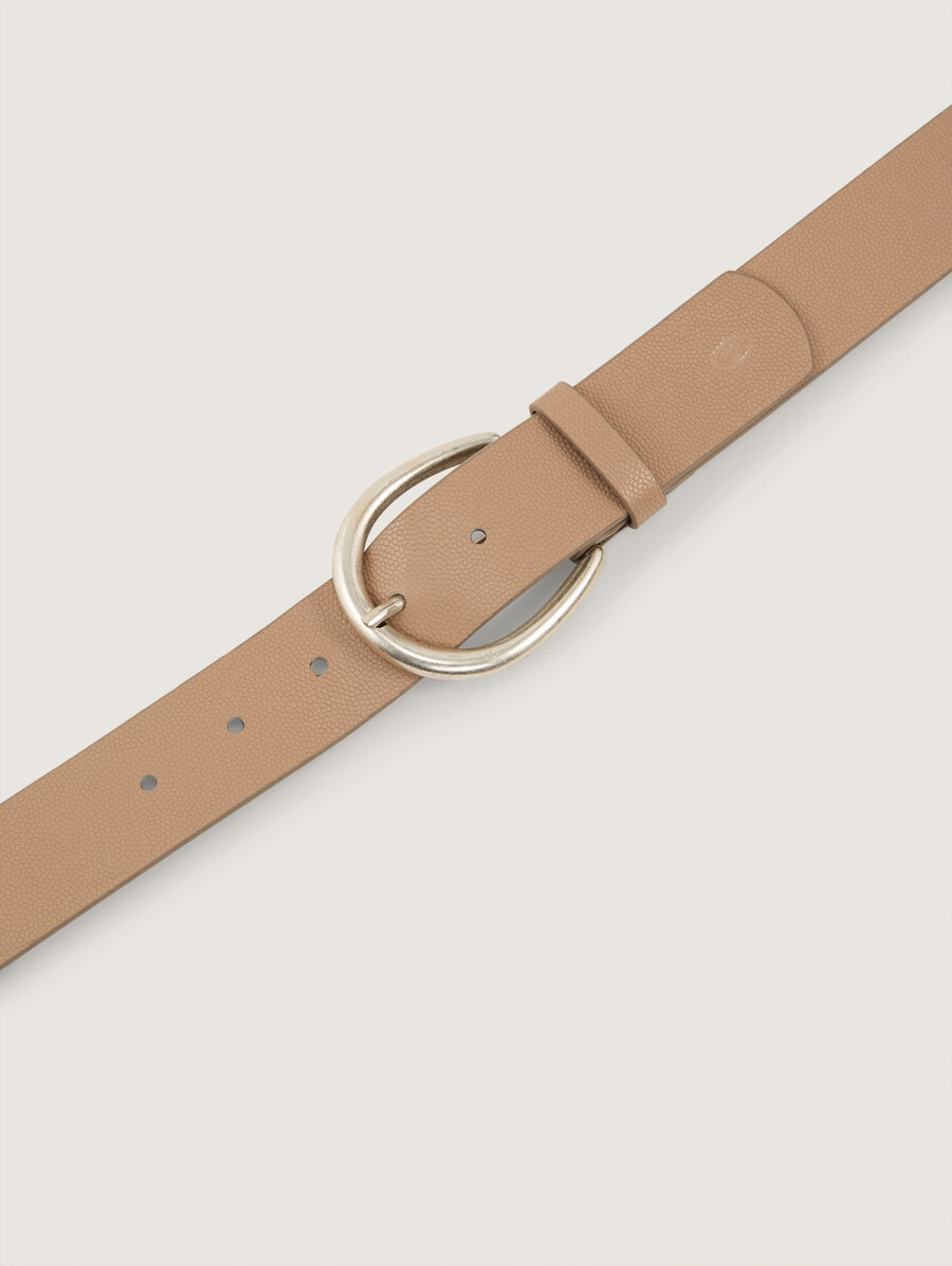 ceinture en cuir ttivy avec boucle ardillon arrondie