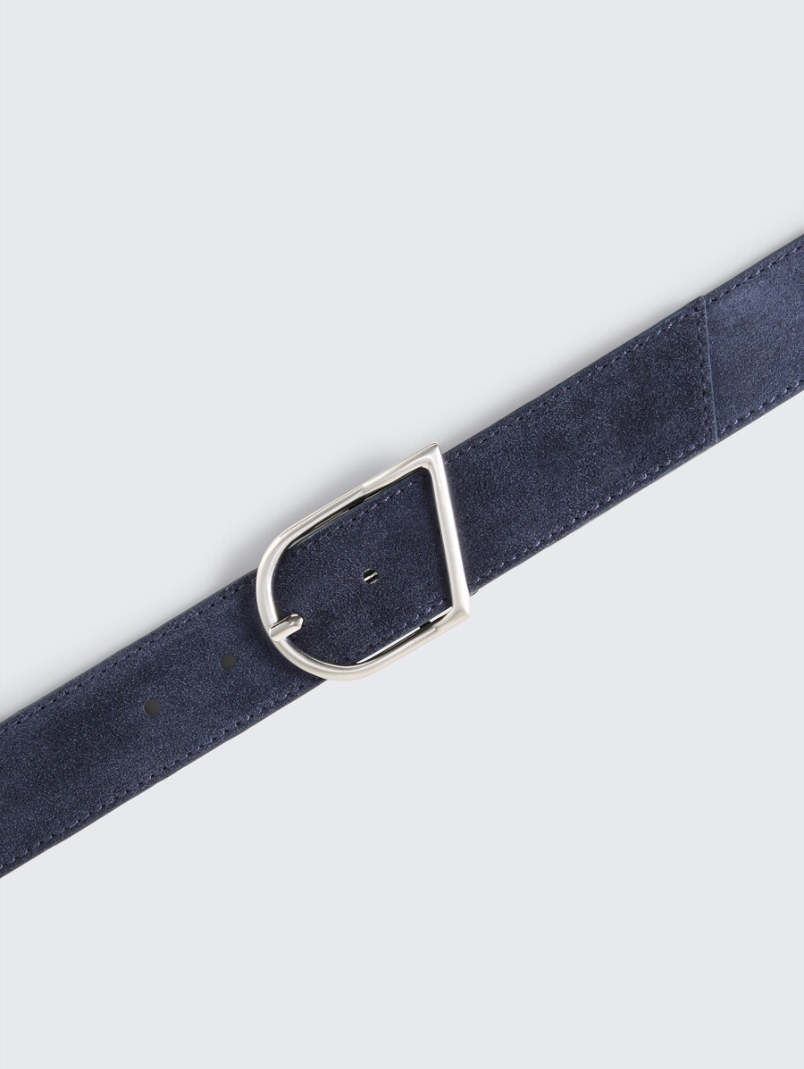 ceinture en daim ttbeth avec boucle ardillon arrondie