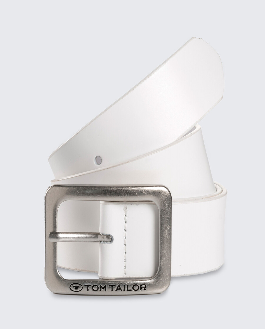 ceinture en cuir tteve avec boucle ardillon carrée