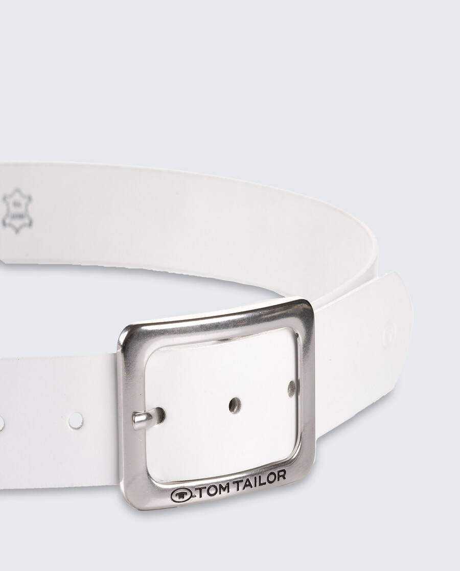 ceinture en cuir tteve avec boucle ardillon carrée