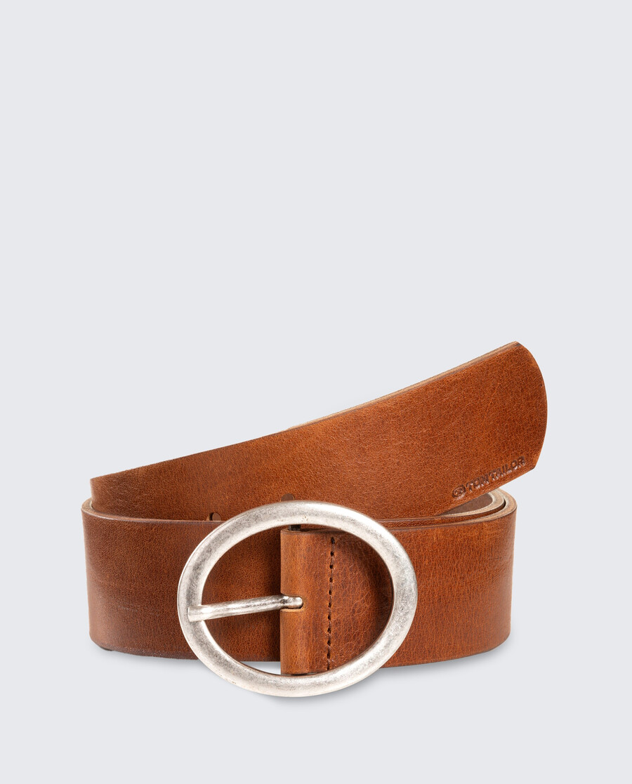 ceinture en cuir ttruby avec boucle ardillon ovale
