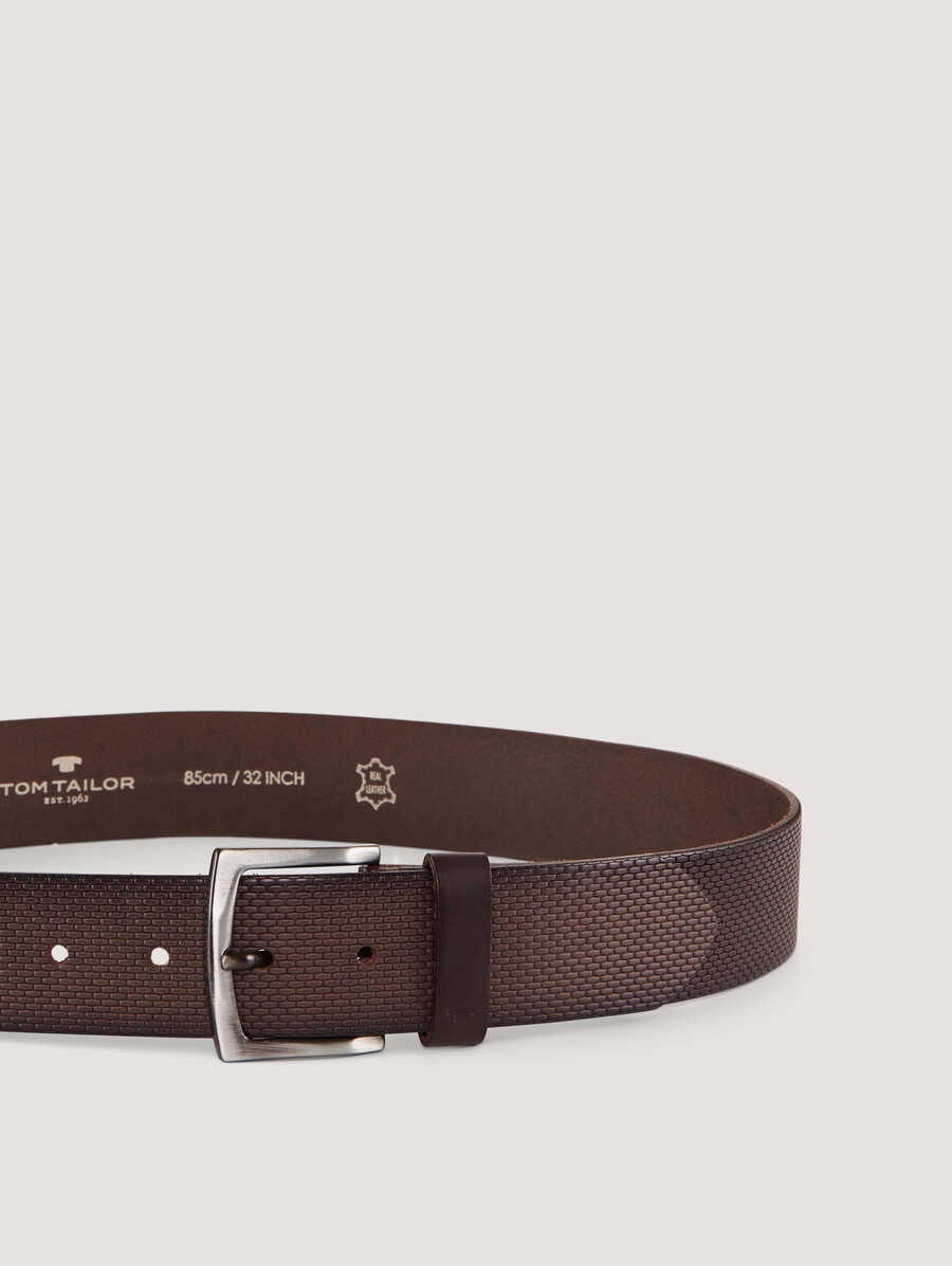 ceinture en cuir ttwill avec boucle ardillon carrée