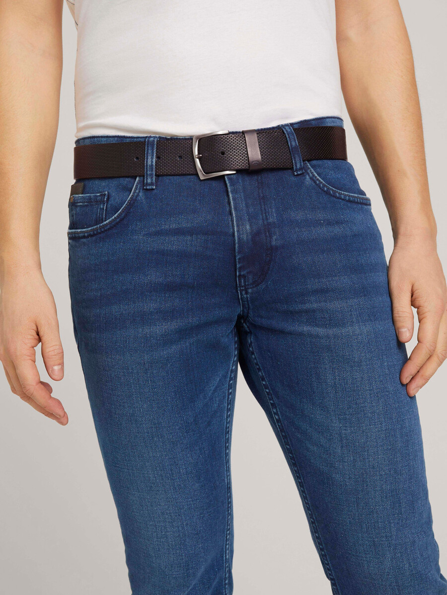 ceinture en cuir ttwill avec boucle ardillon carrée