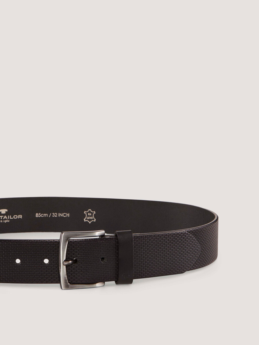 ceinture en cuir ttwill avec boucle ardillon carrée