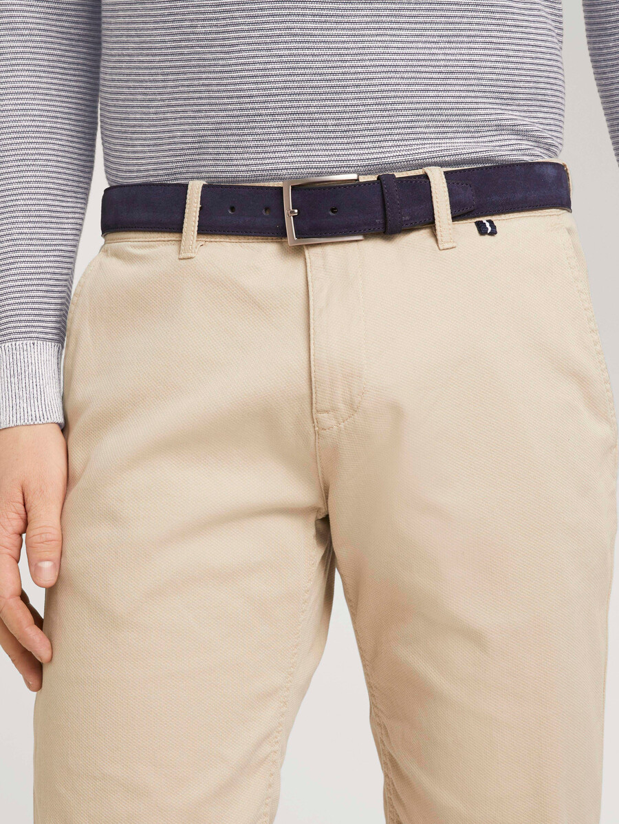 ceinture en cuir suédé ttfrank avec boucle ardillon carrée