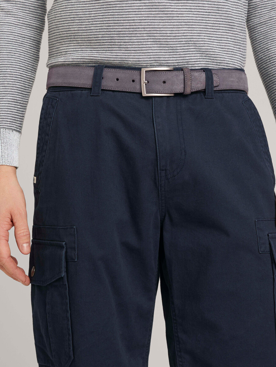ceinture en cuir suédé ttfrank avec boucle ardillon carrée