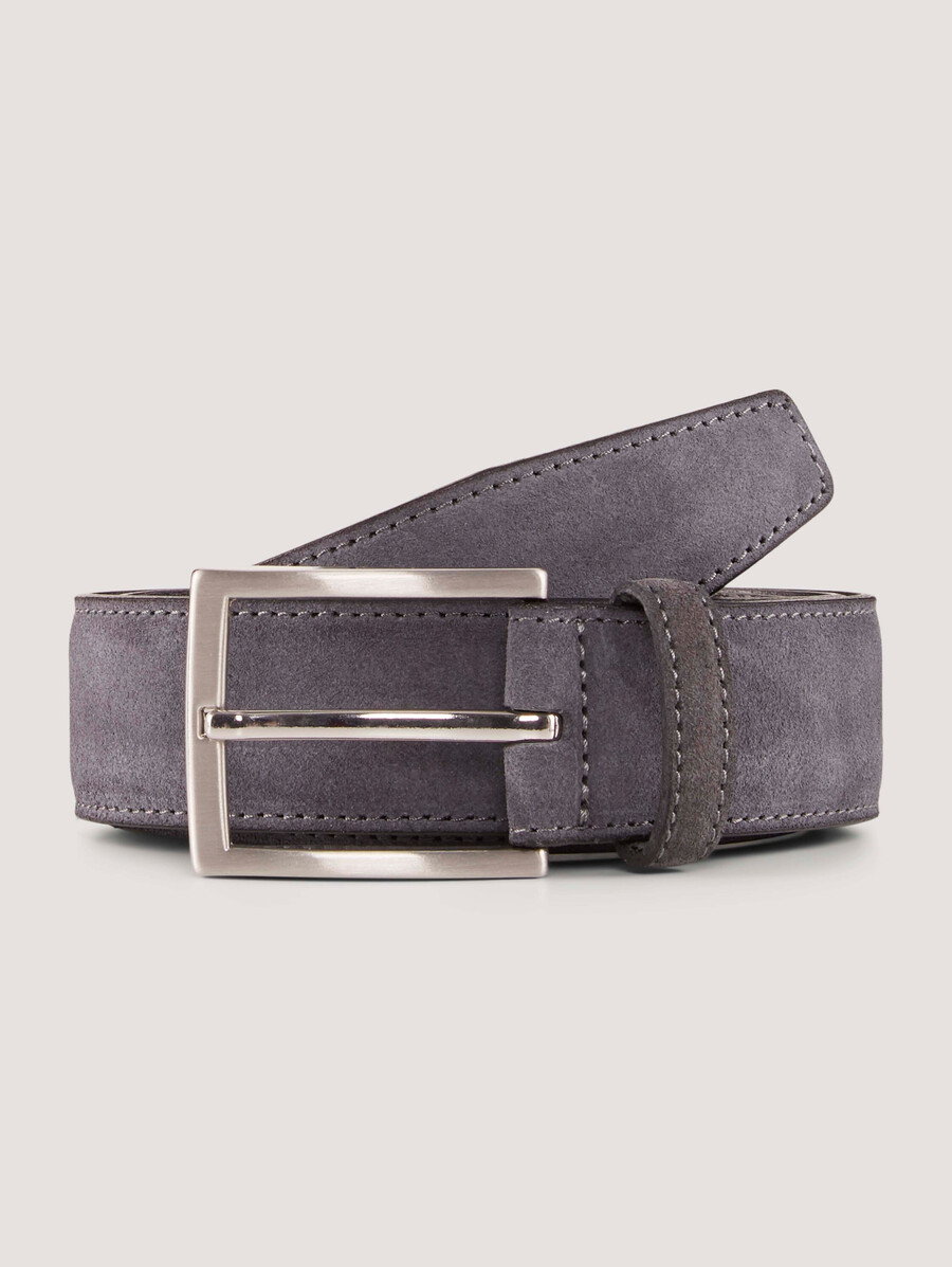 ceinture en cuir suédé ttfrank avec boucle ardillon carrée