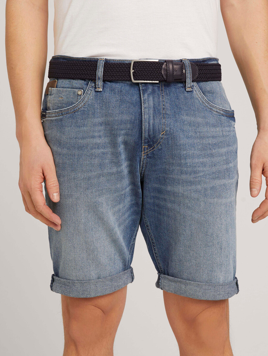 ceinture élastique tressée ttalex avec boucle à ardillon carrée