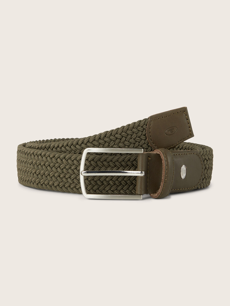ceinture élastique tressée ttalex avec boucle à ardillon carrée