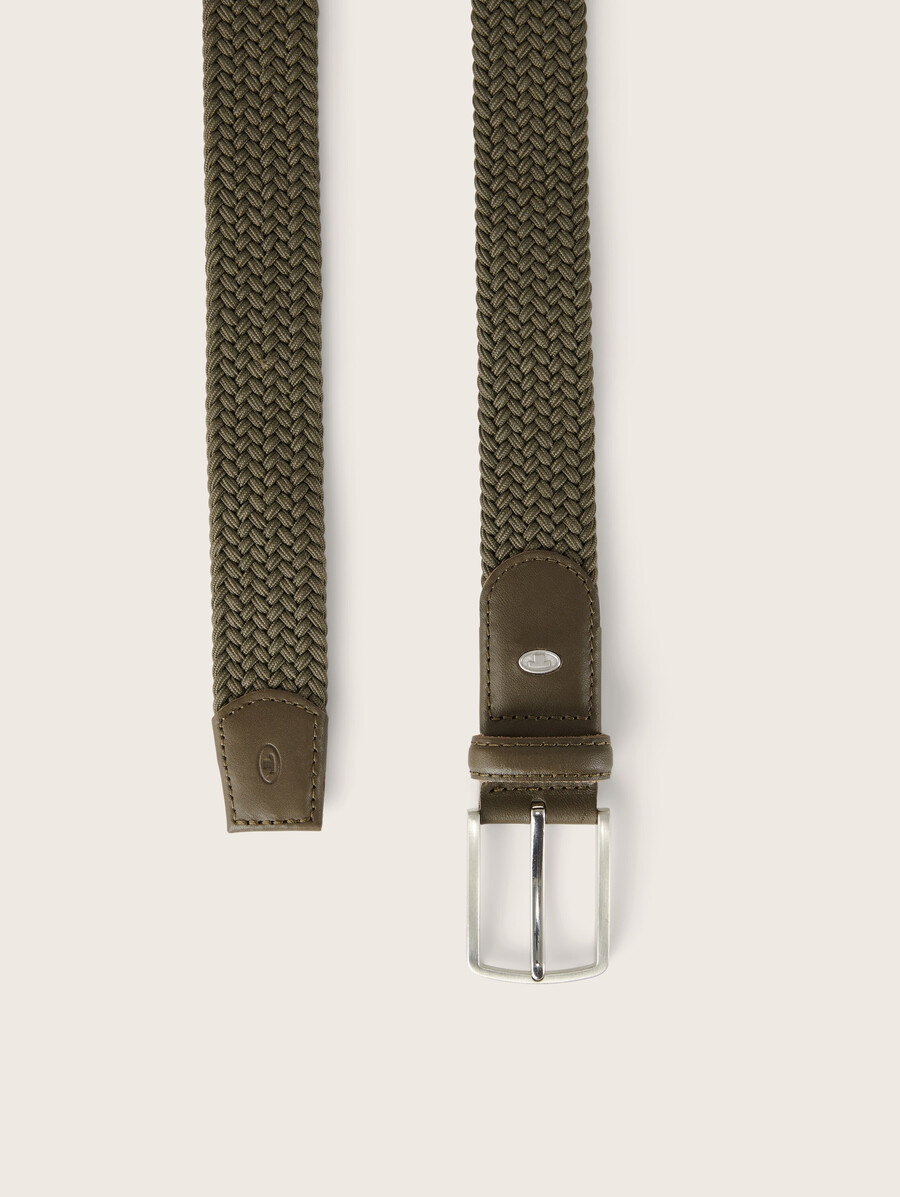 ceinture élastique tressée ttalex avec boucle à ardillon carrée