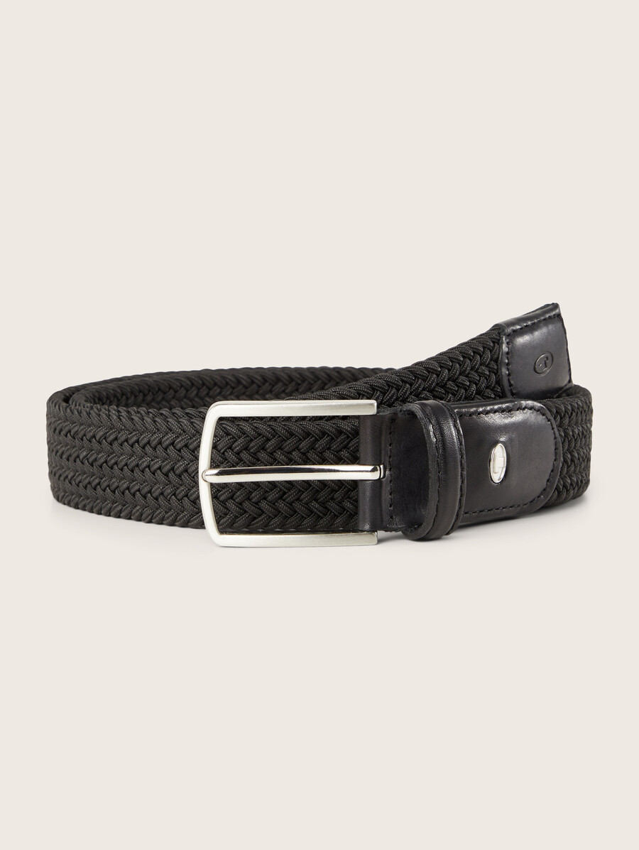 ceinture élastique tressée ttalex avec boucle à ardillon carrée