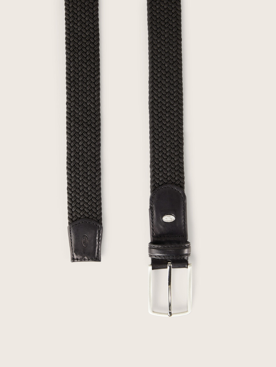 ceinture élastique tressée ttalex avec boucle à ardillon carrée