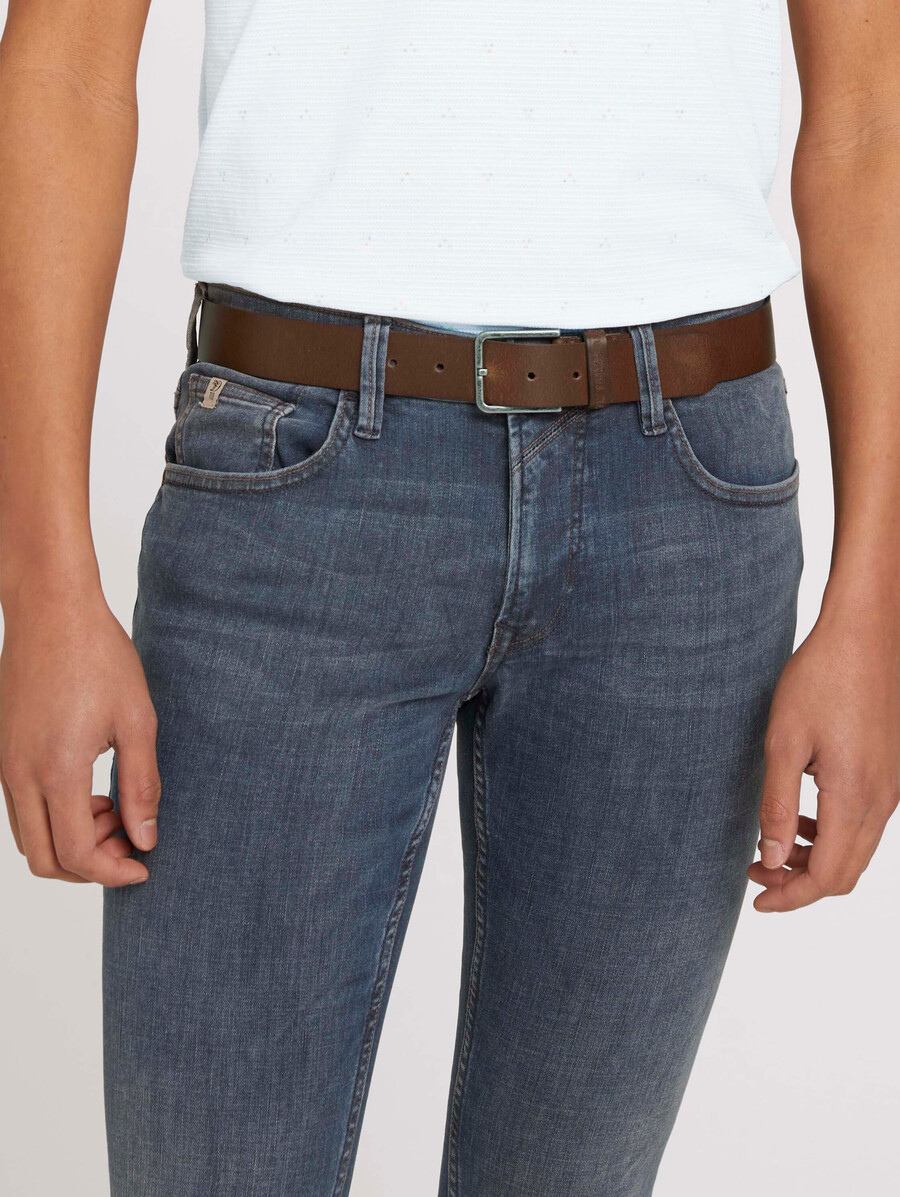 ceinture en cuir ttdustin avec boucle ardillon rectangulaire