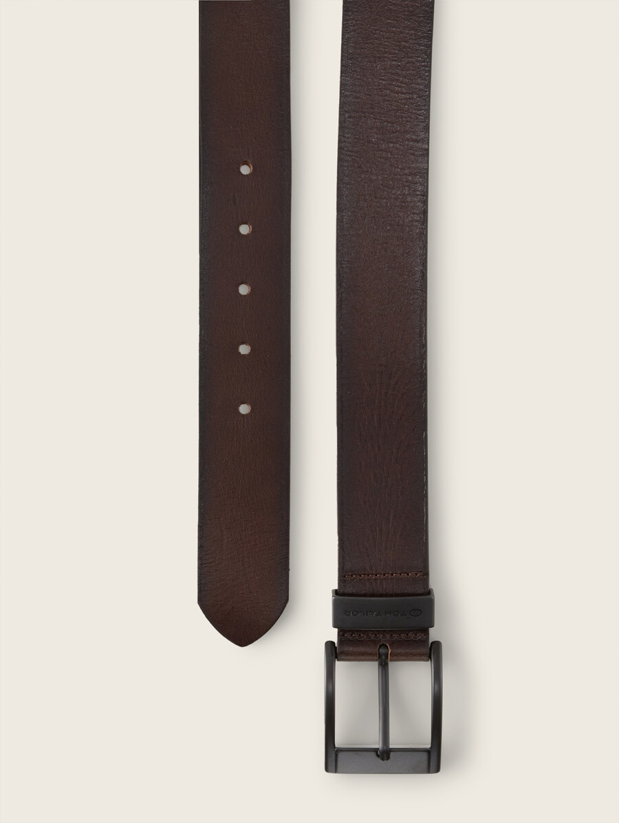 ceinture en cuir ttthomas avec boucle ardillon carrée