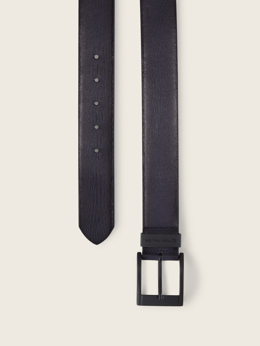 ceinture en cuir ttthomas avec boucle ardillon carrée