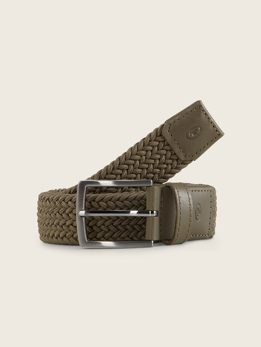 ceinture élastique tressée ttjamie avec boucle ardillon carrée