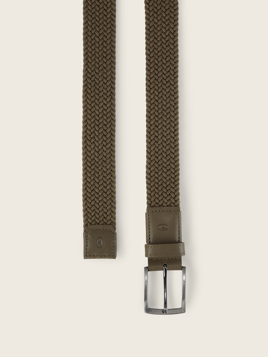 ceinture élastique tressée ttjamie avec boucle ardillon carrée