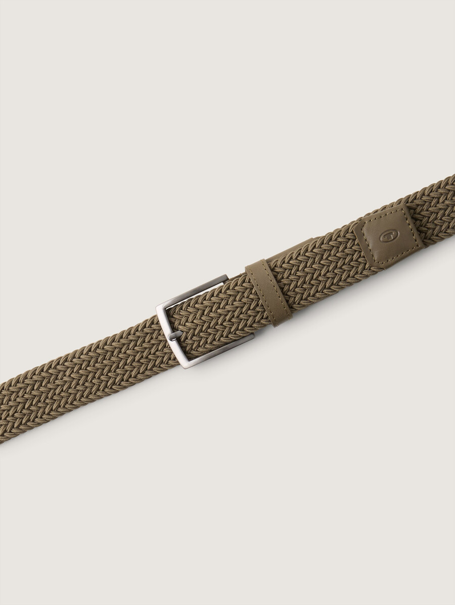 ceinture élastique tressée ttjamie avec boucle ardillon carrée