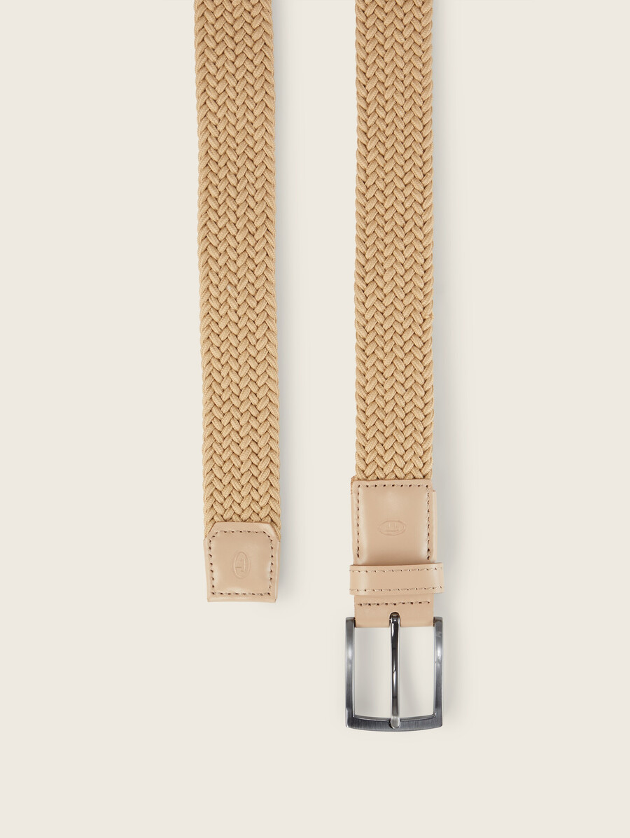 ceinture élastique tressée ttjamie avec boucle ardillon carrée