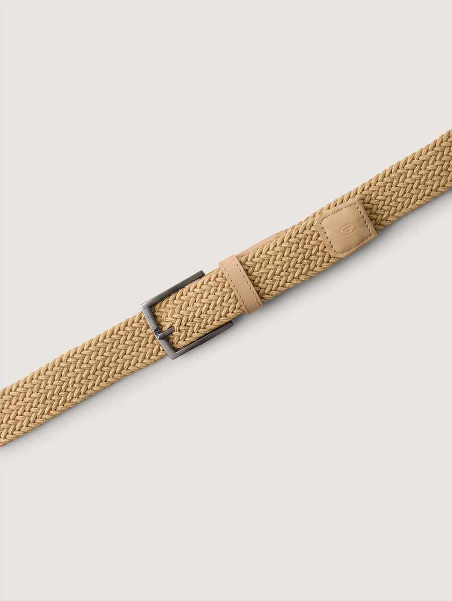 ceinture élastique tressée ttjamie avec boucle ardillon carrée