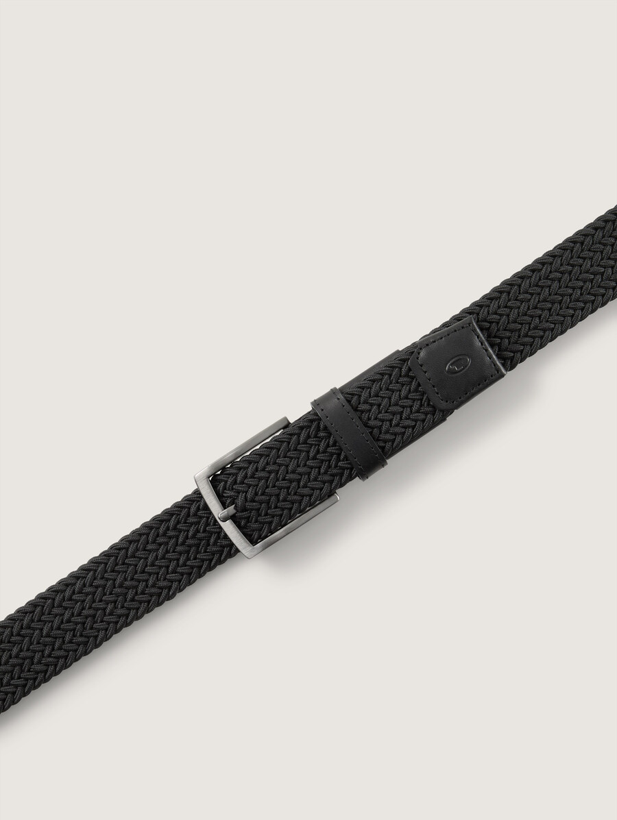 ceinture élastique tressée ttjamie avec boucle ardillon carrée