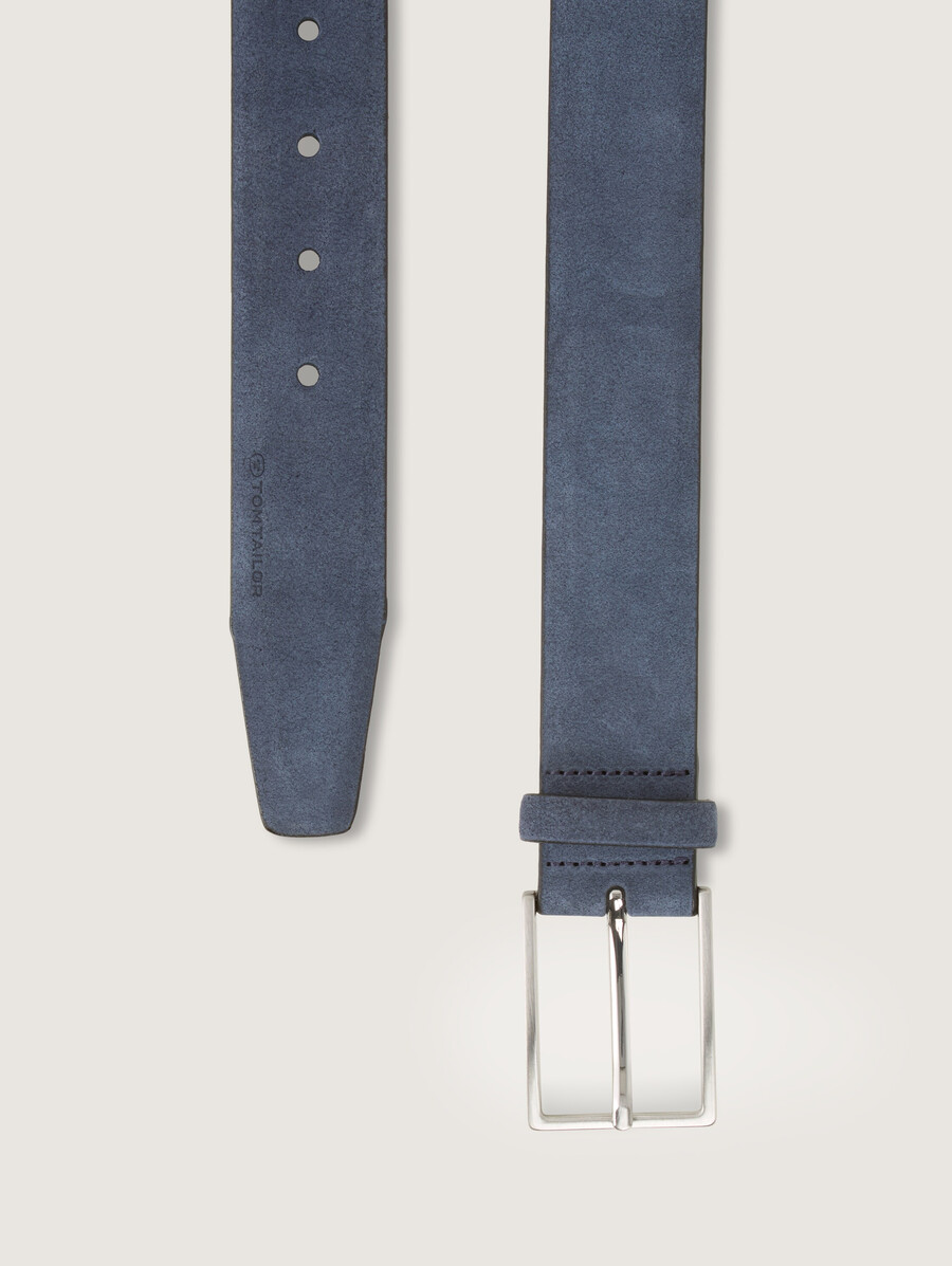 ceinture en daim ttlogan avec boucle ardillon carrée
