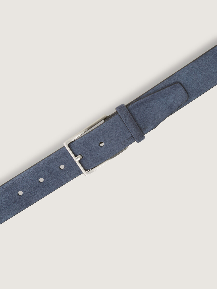 ceinture en daim ttlogan avec boucle ardillon carrée