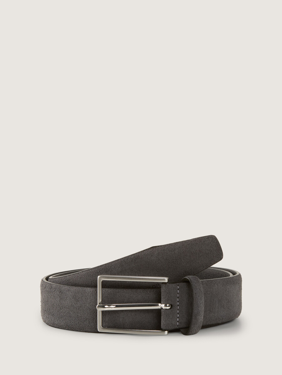 ceinture en daim ttlogan avec boucle ardillon carrée