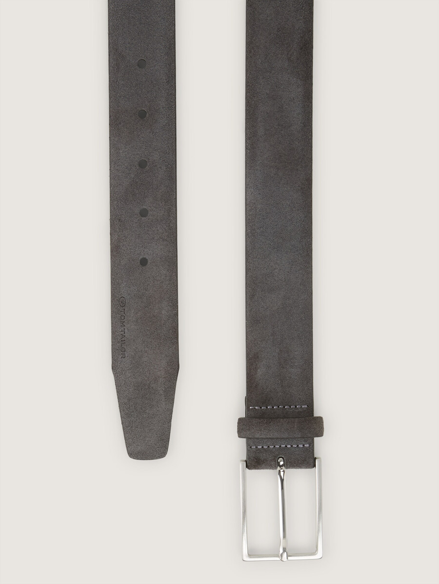 ceinture en daim ttlogan avec boucle ardillon carrée