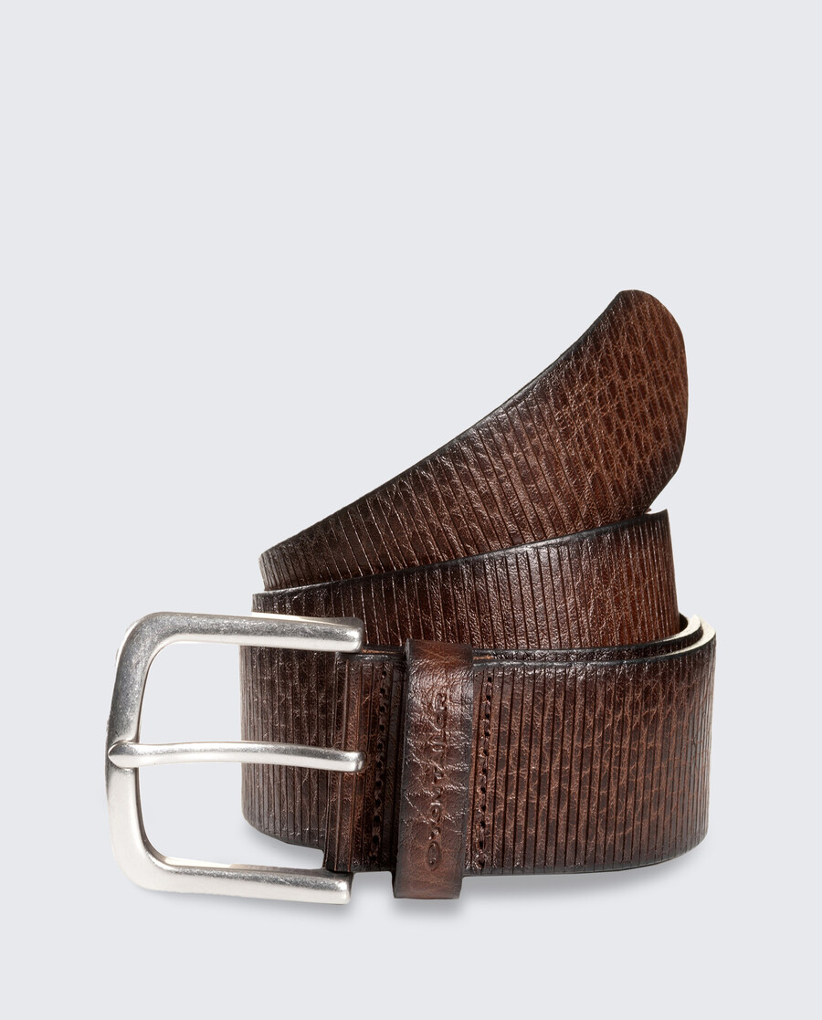 ceinture en cuir ttroy avec boucle arrondie