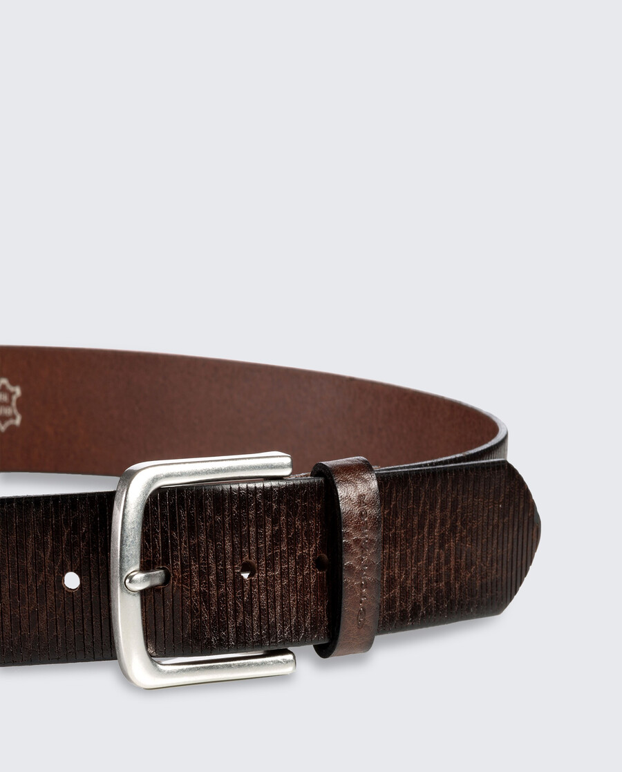ceinture en cuir ttroy avec boucle arrondie
