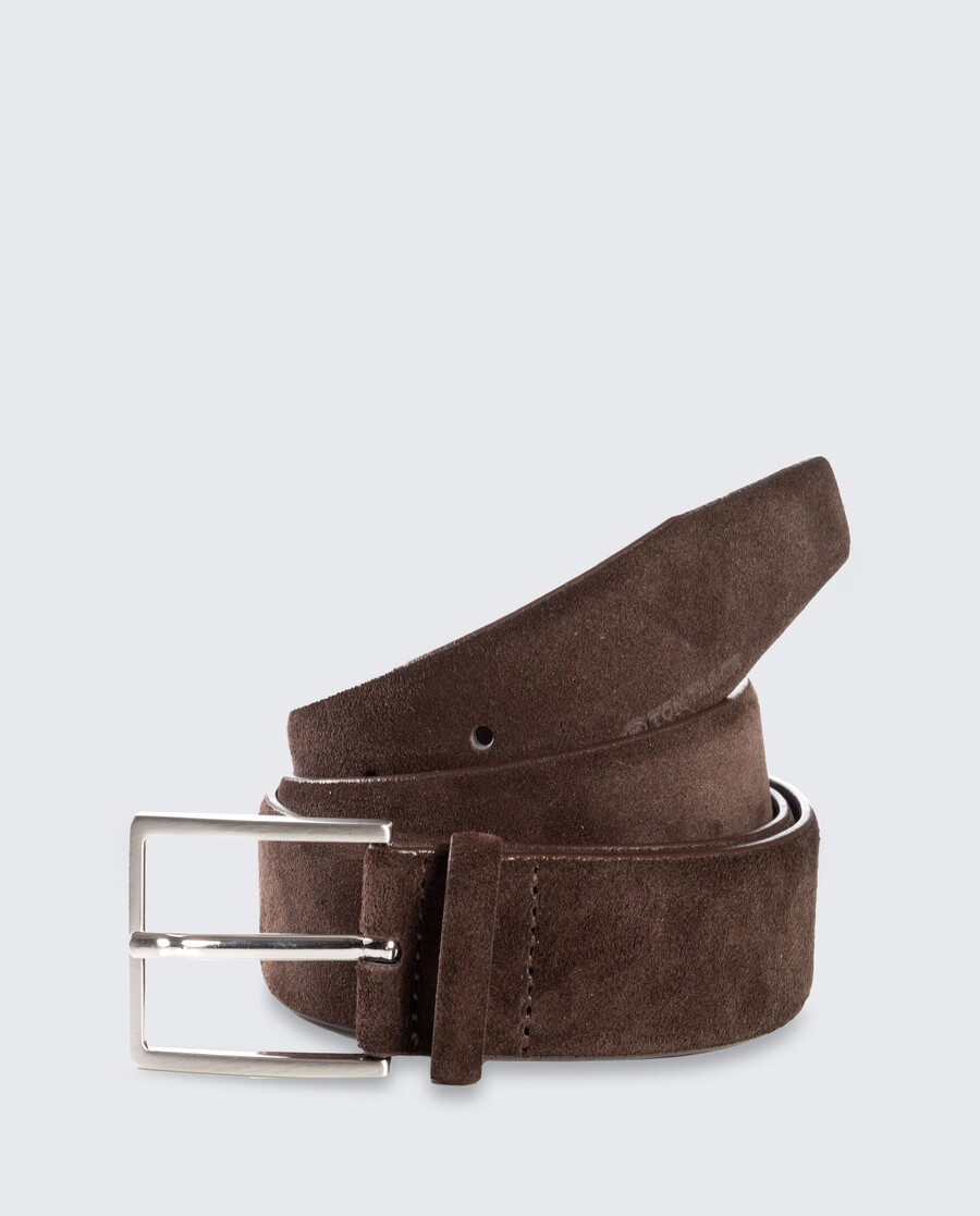 ceinture en daim ttlogan avec boucle ardillon carrée