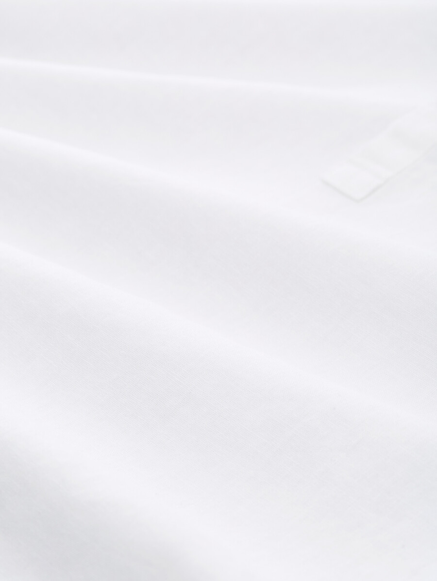 tunique-chemise coupe décontractée en lin
