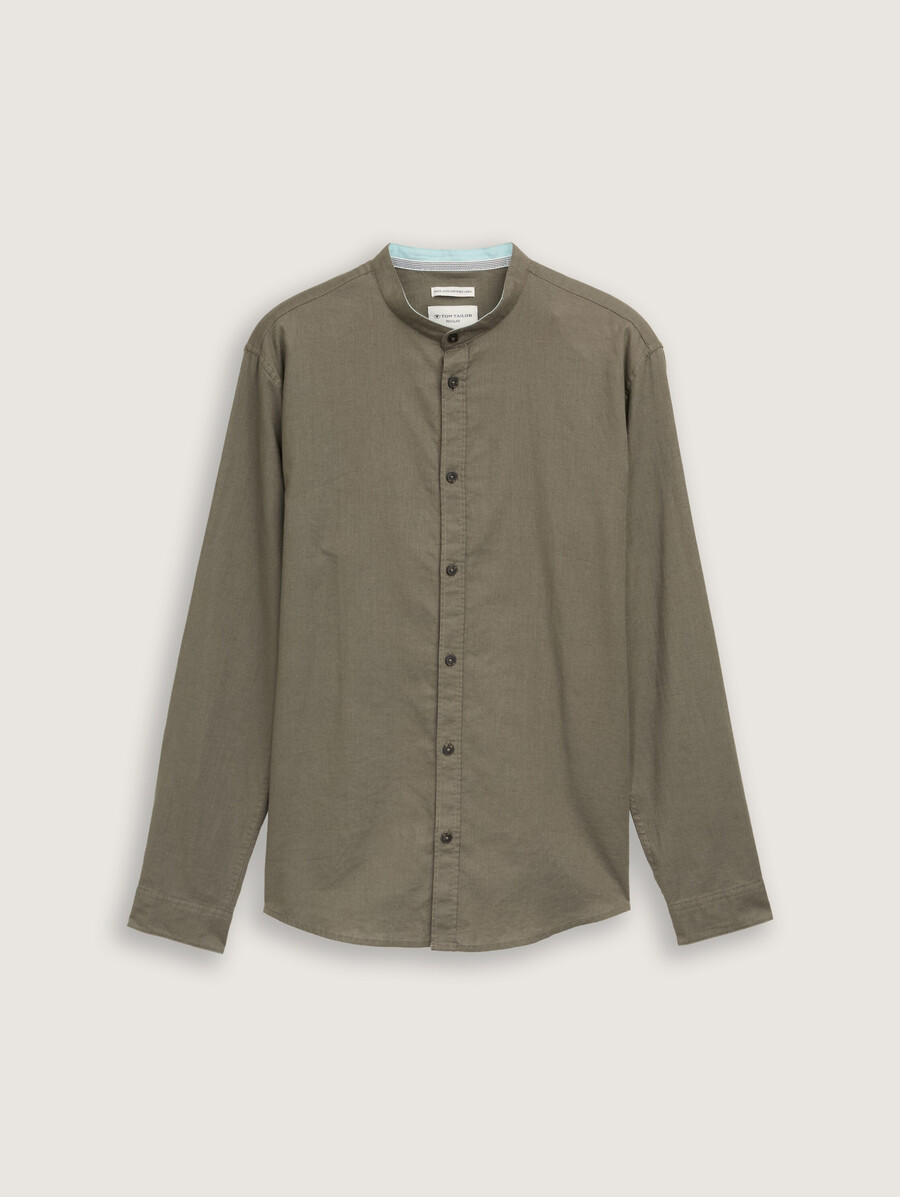 chemise coupe classique avec teneur en lin
