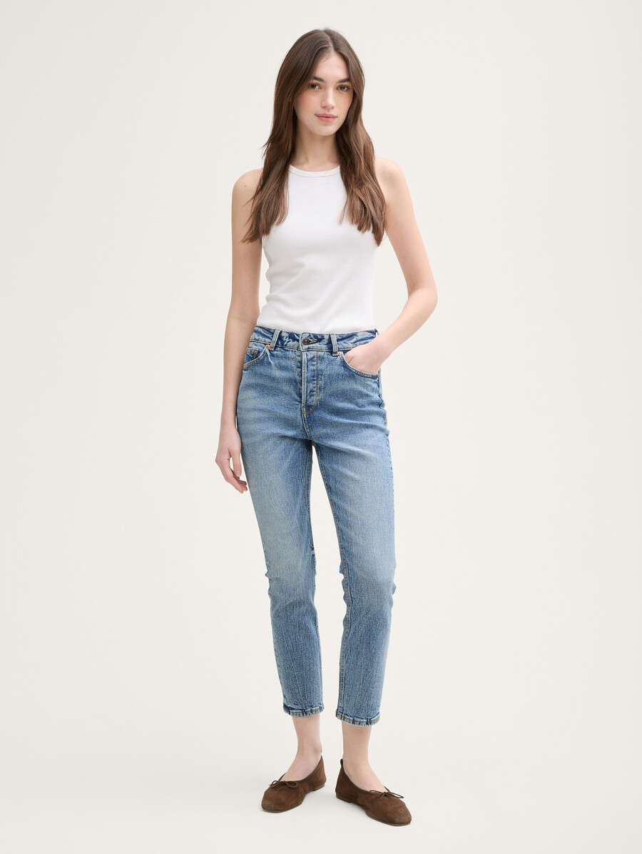 jean slim droit ttlotte taille haute